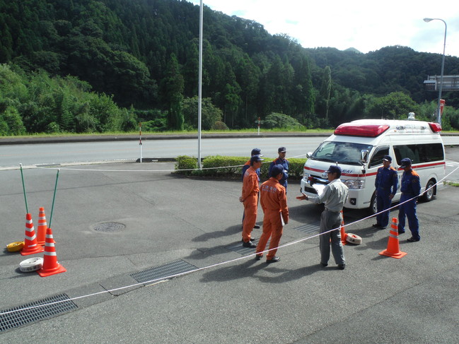 走行訓練実施時の指導風景